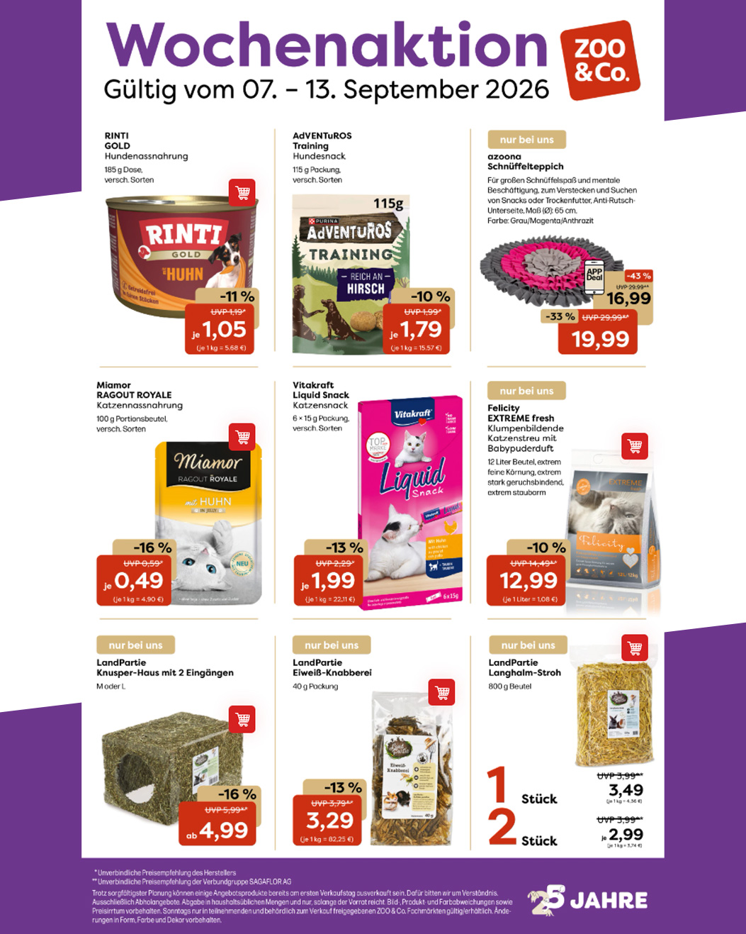 Zoo & Co. Wochenaktion Deals 