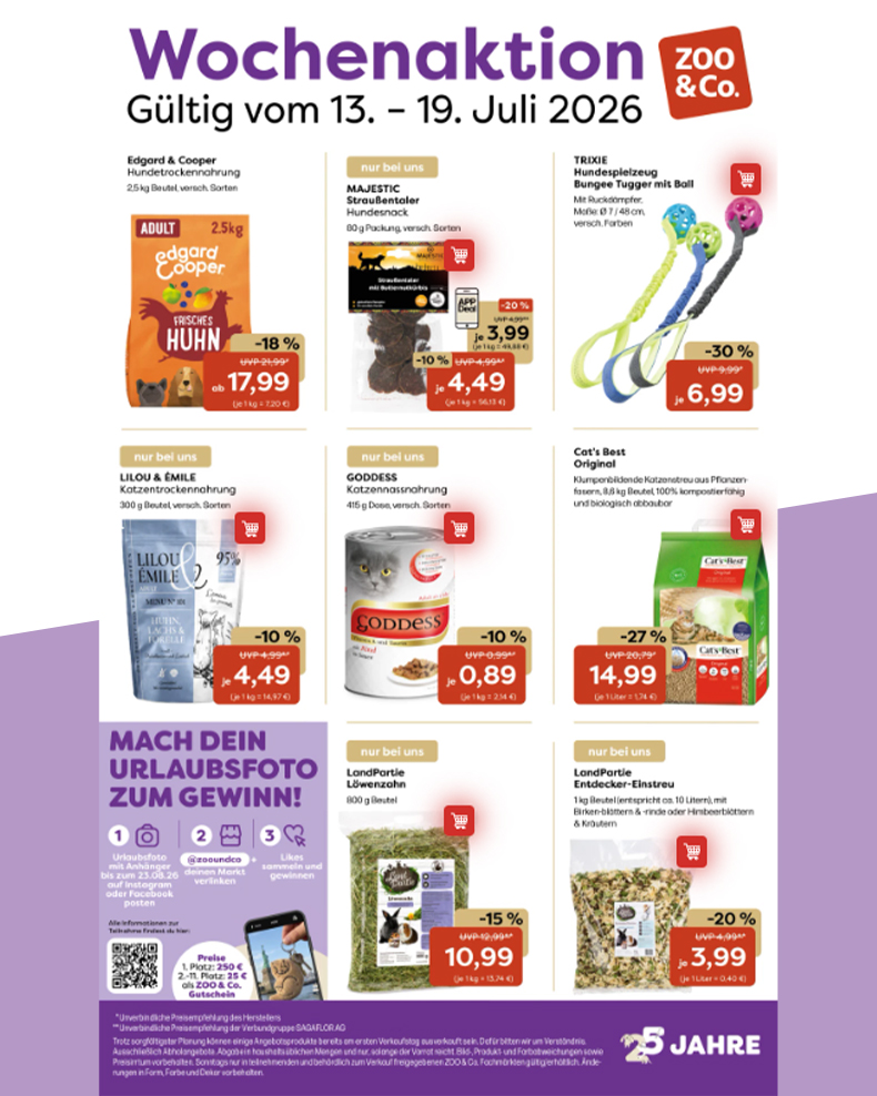 Zoo & Co. Wochenaktion Deals 