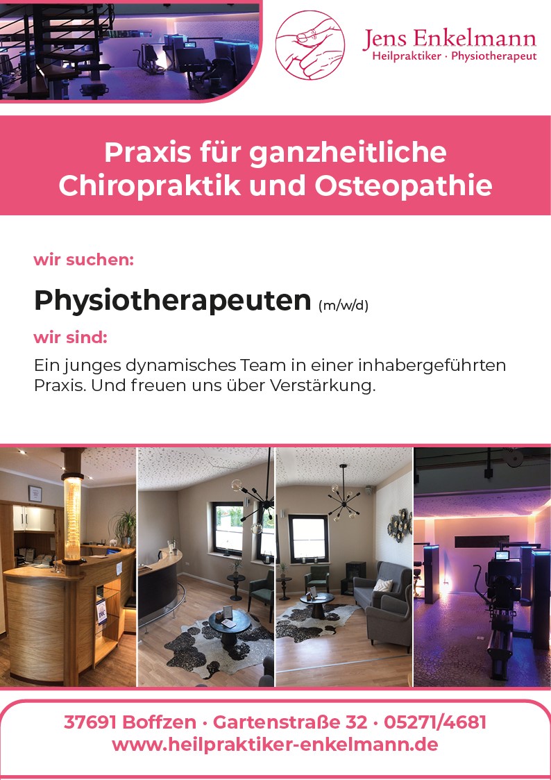 Physiotherapeuten (m/w/d) - Gesundheitstreff Enkelmann