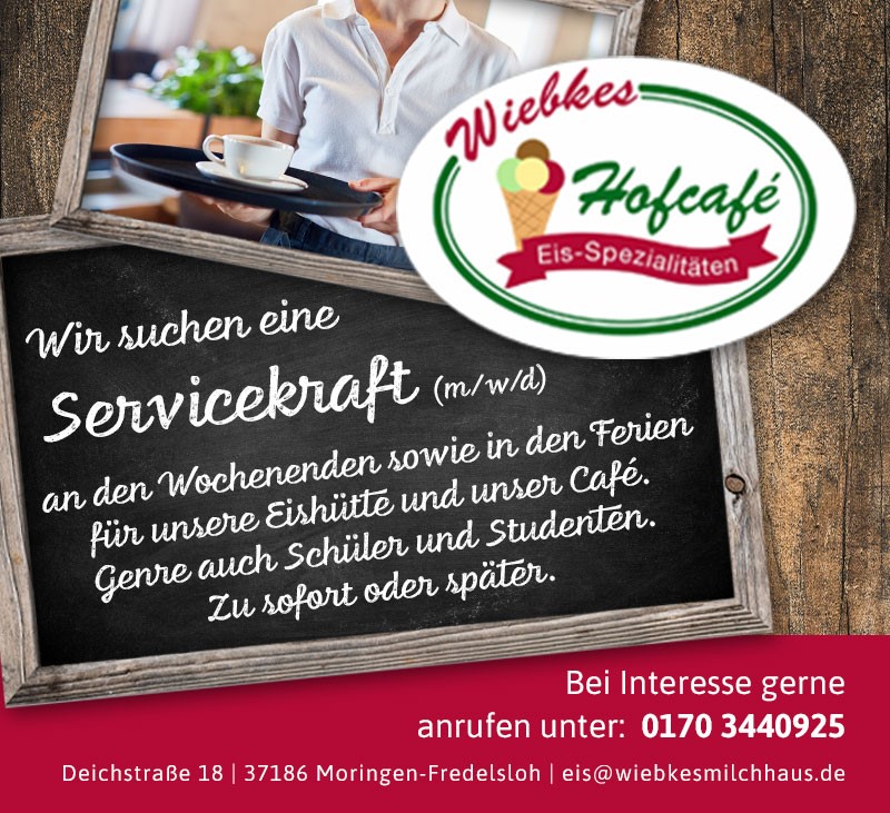 Servicekraft (m/w/d)  - Wiebkes Hofcafé 