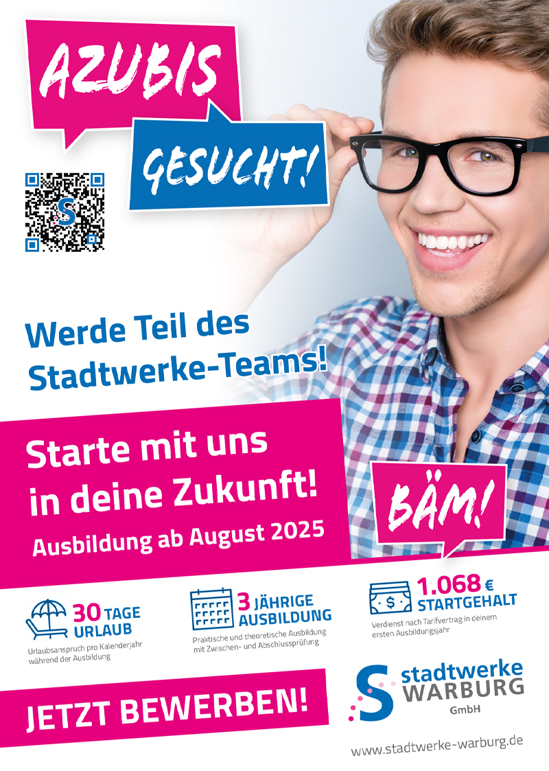 Azubis gesucht (m/w/d) - Stadtwerke Warburg 