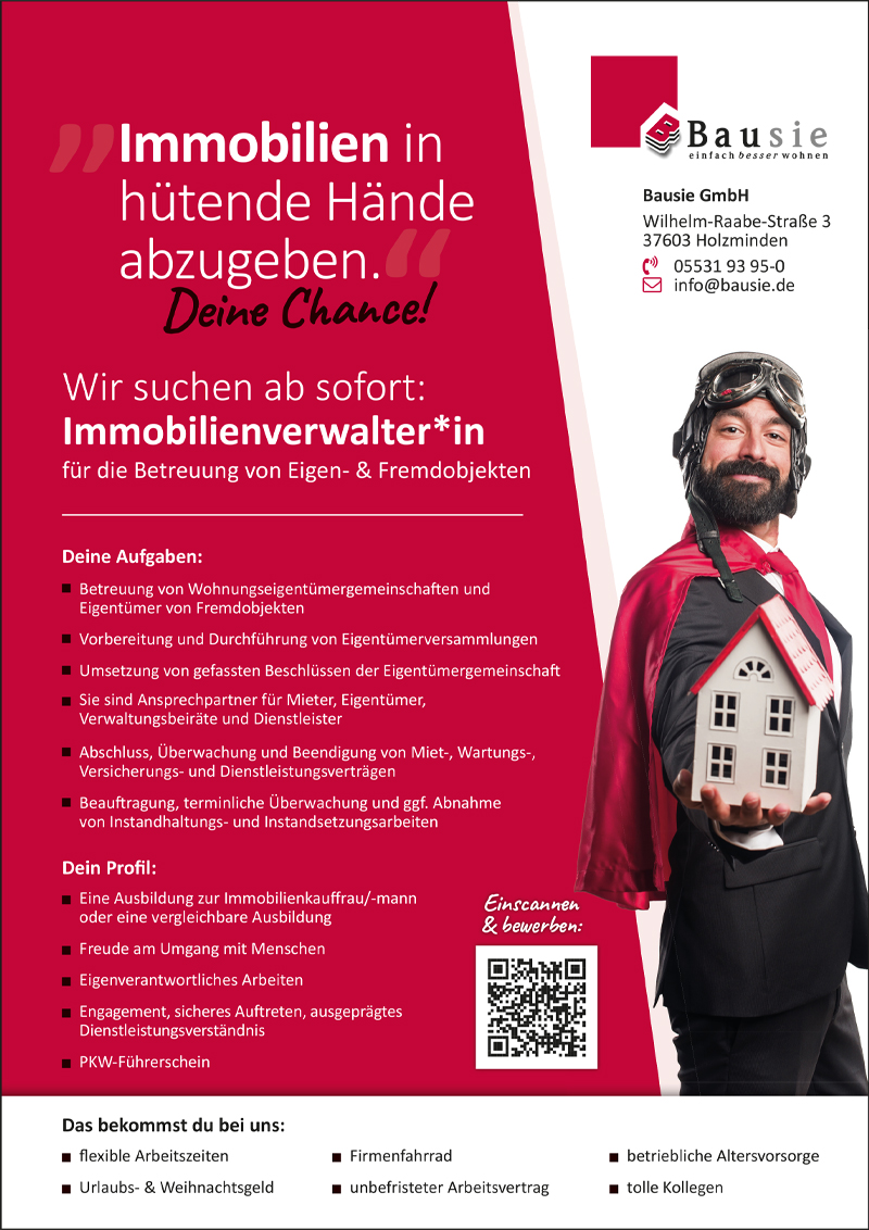 Immobilienverwalter/in (m/w/d) - Bausie