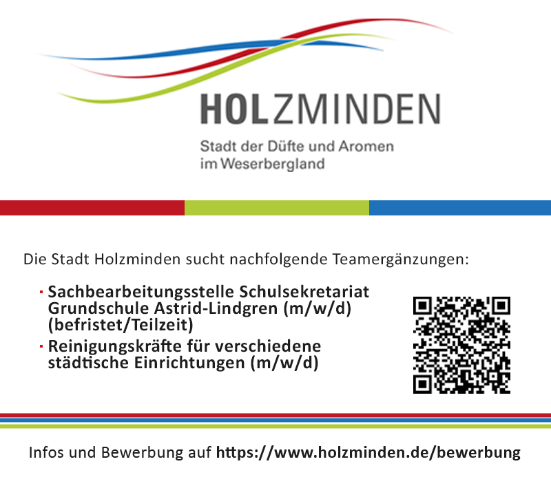 Wir suchen Dich! (m/w/d) - Stadt Holzminden 