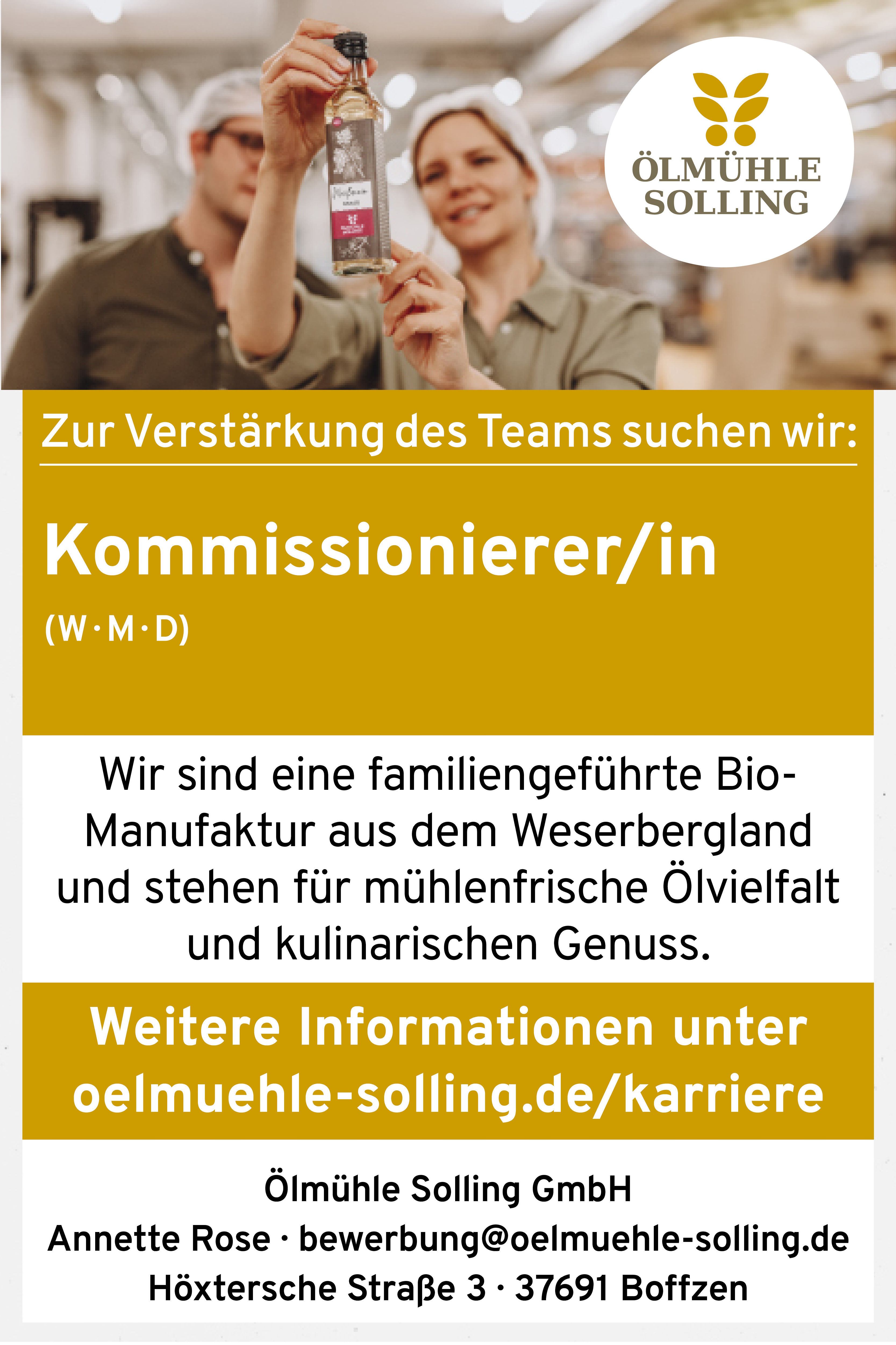 Kommissionierer/in (m/w/d) - Ölmühle Solling