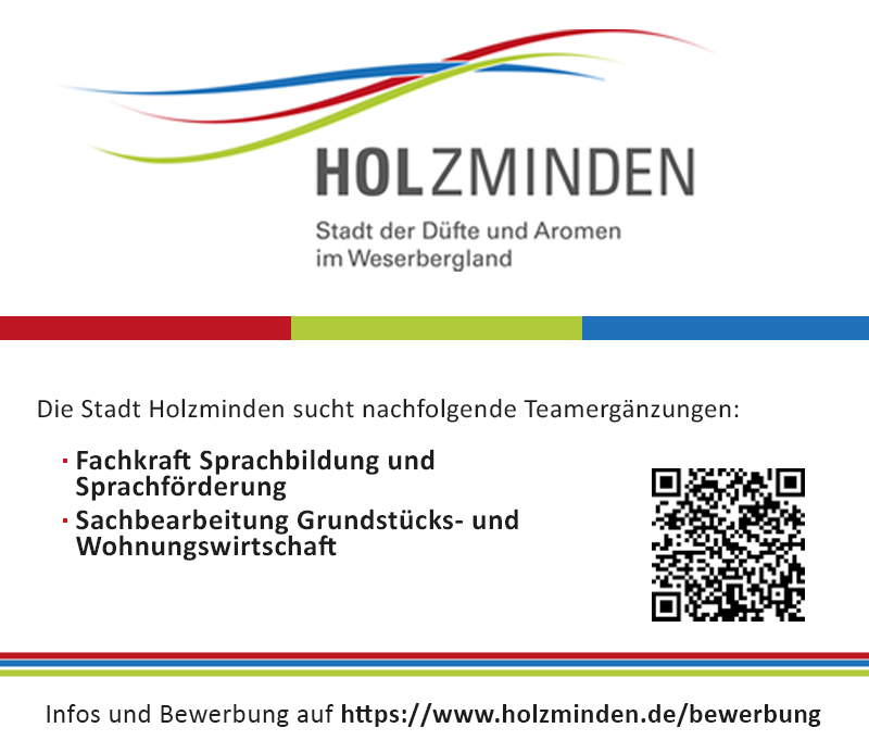 Wir suchen Dich! (w/m/d) - Stadt Holzminden