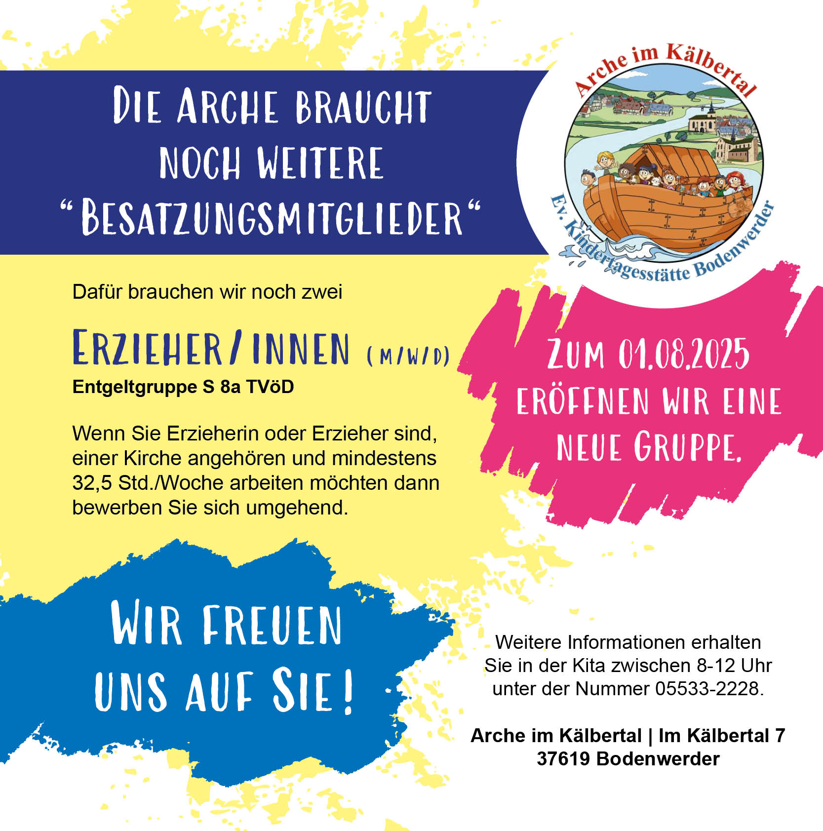 Erzieher/in (m/w/d)  - Arche im Kälbertal Bodenwerder