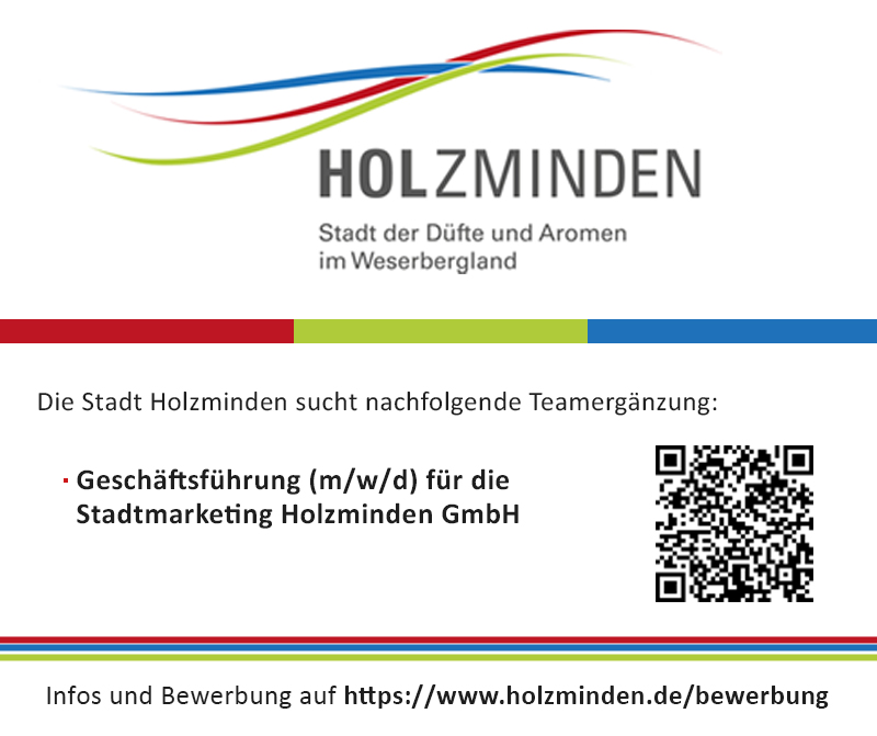 Geschäftsführung für die Stadtmarketing Holzminden GmbH (m/w/d) - Stadt Holzminden
