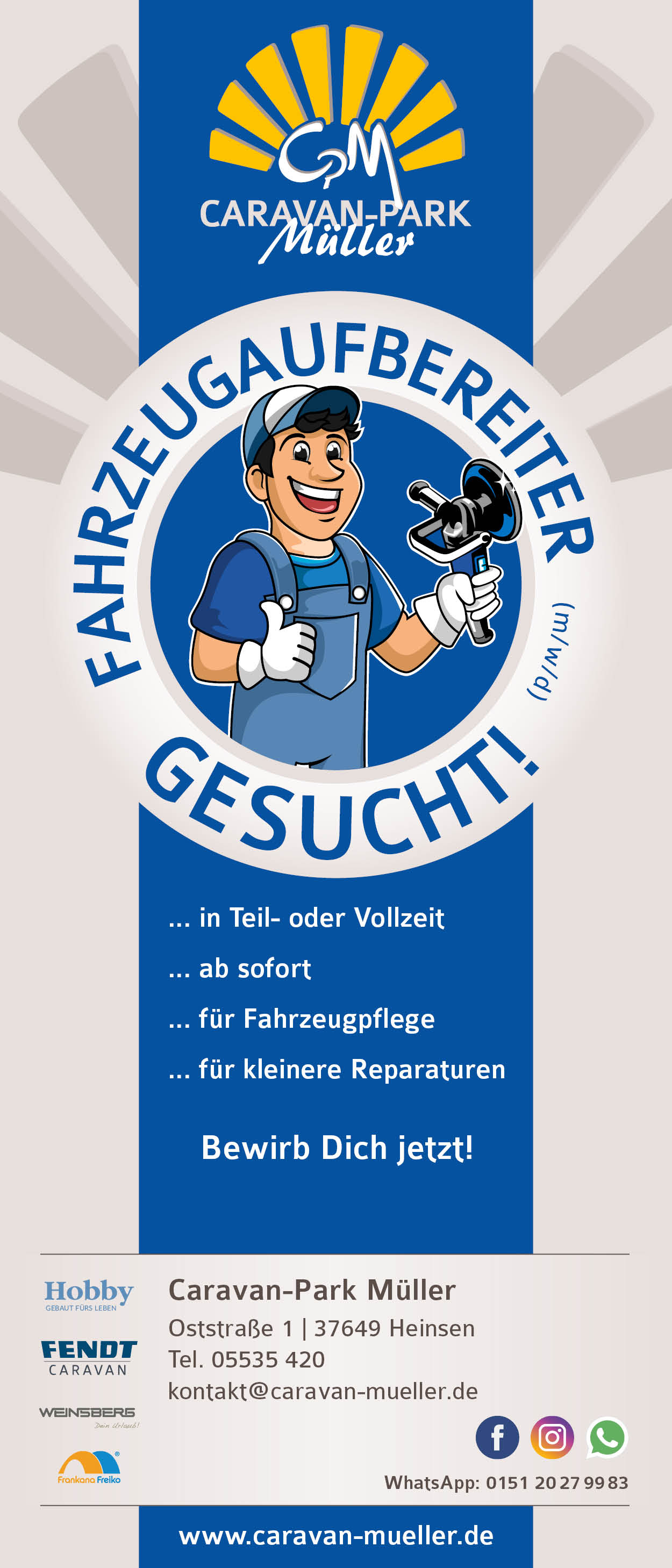 Fahrzeugaufbereiter/in (m/w/d) - Caravan Park Müller