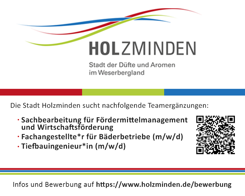 Wir suchen Dich! (m/w/d) - Stadt Holzminden