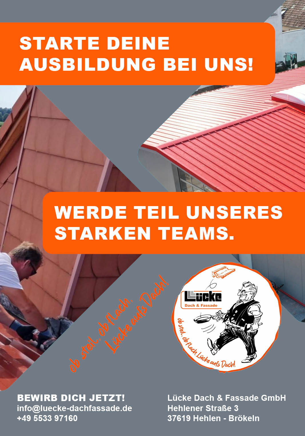 Auszubildende gesucht (m/w/d) - Lücke Dach & Fassade GmbH 