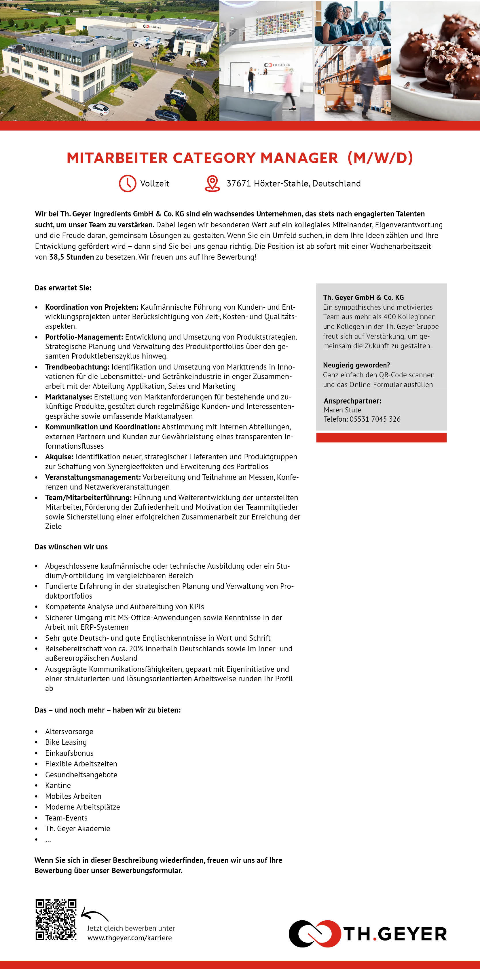 Mitarbeiter Category Manager (m/w/d) - TH.GEYER Höxter-Stahle