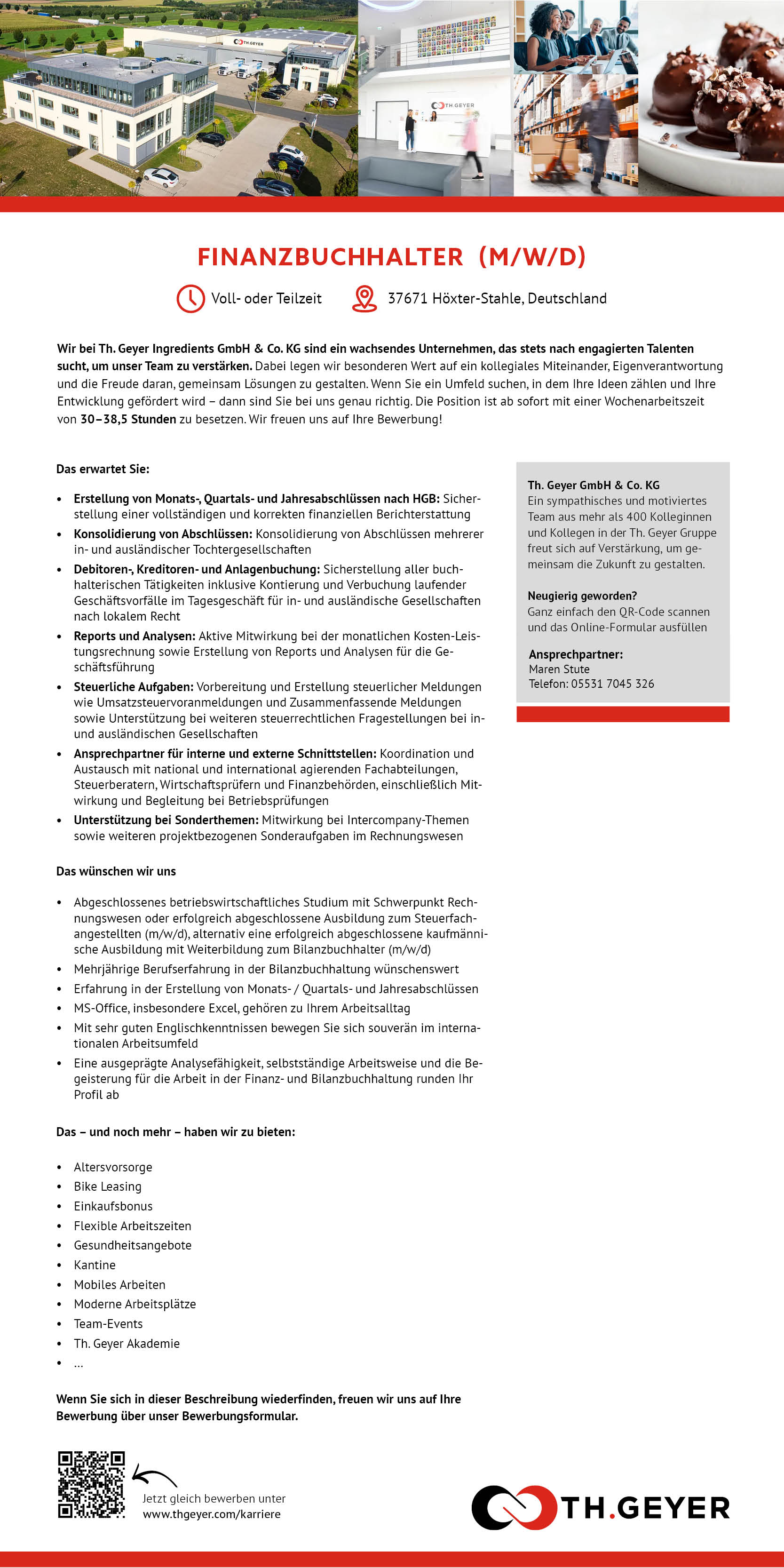 Finanzbuchhalter/in (m/w/d) - TH.GEYER Höxter-Stahle