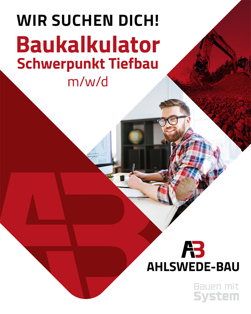 Baukalkulator (m/w/d) - Ahlswede Bau 