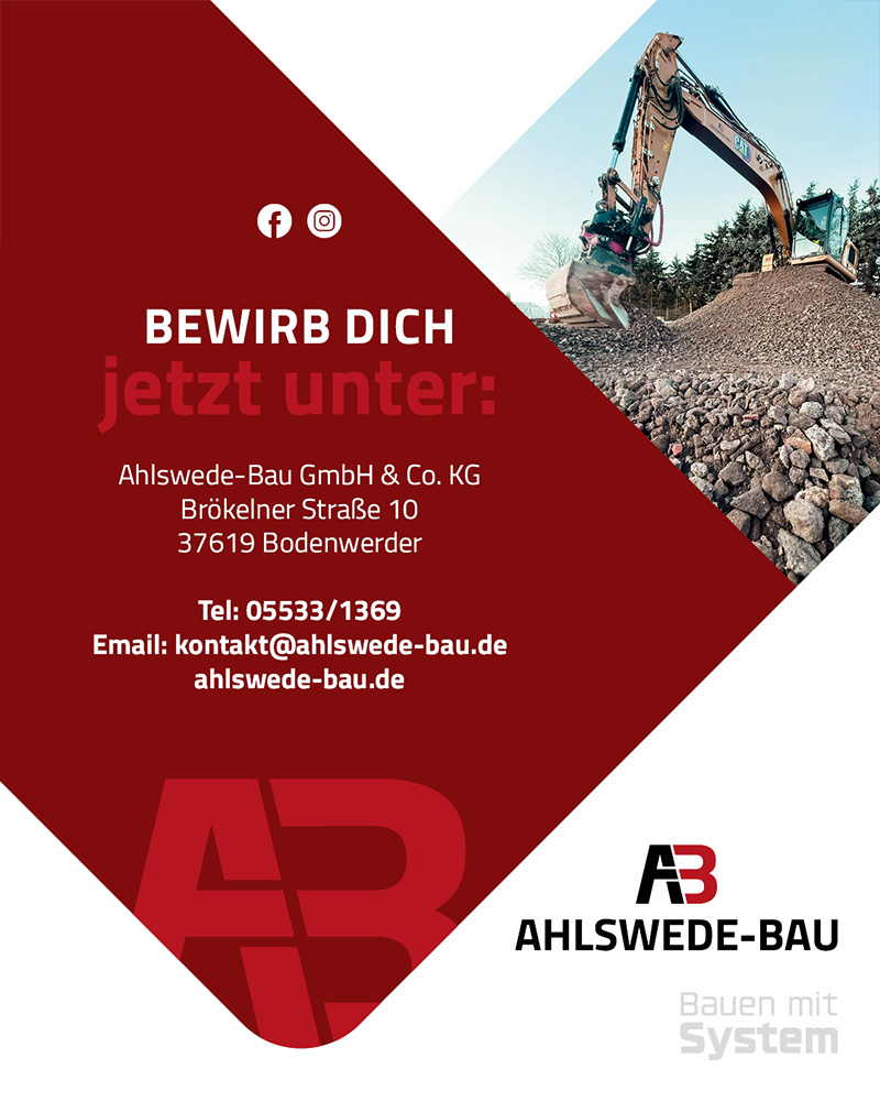 Wir suchen Dich! (m/w/d) - Ahlswede Bau 