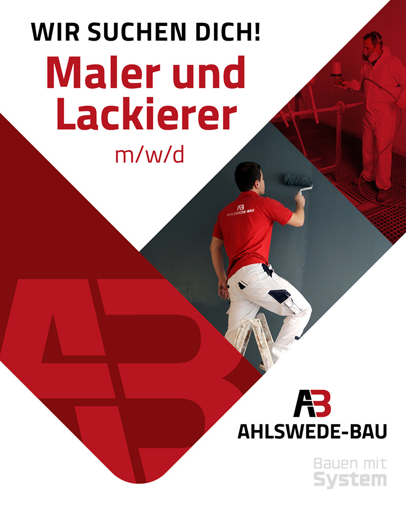 Maler und Lackierer (m/w/d) - Ahlswede Bau