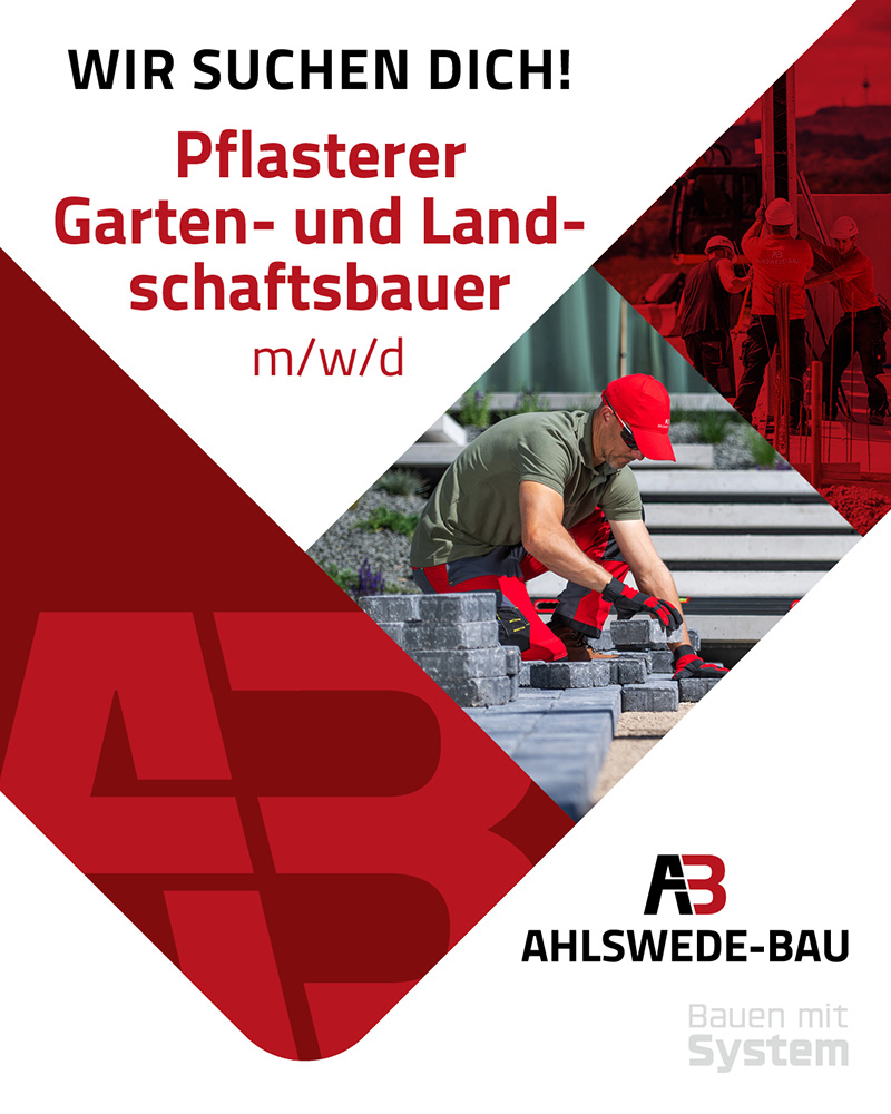 Pflasterer Garten- und Landschaftsbauer (m/w/d) - Ahlswede Bau