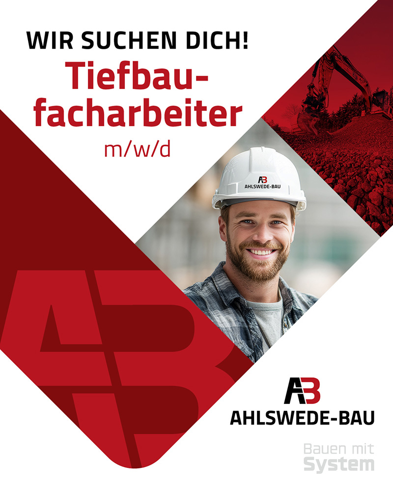 Tiefbaufacharbeiter (m/w/d) - Ahlswede Bau