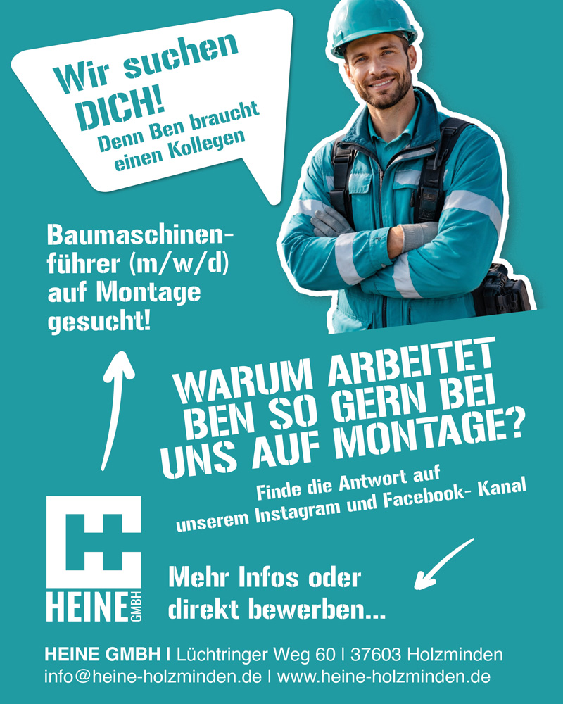 Baumaschinenführer (m/w/d) - Heine GmbH 
