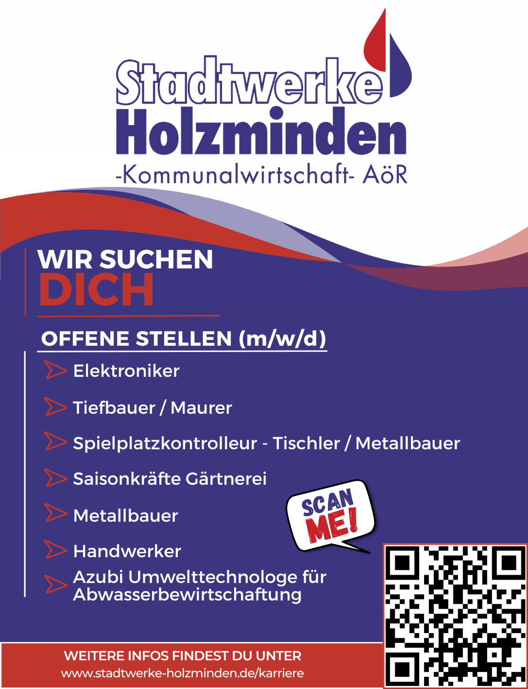Wir suchen dich! - Stadtwerke Holzminden GmbH