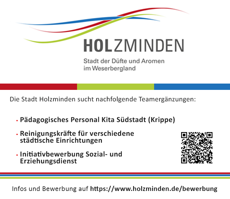 Wir suchen Dich! (m/w/d) - Stadt Holzminden 