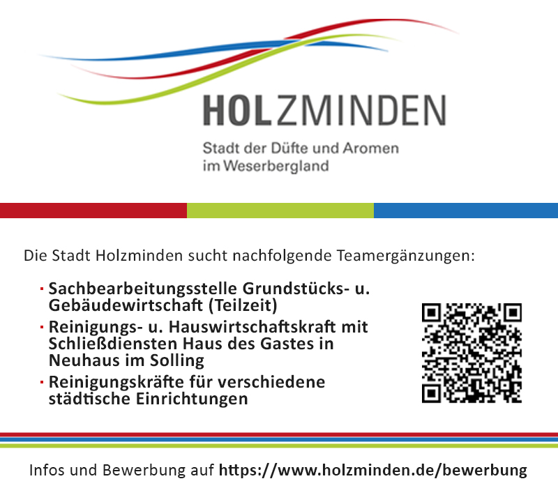 Wir suchen Dich! (m/w/d) - Stadt Holzminden 