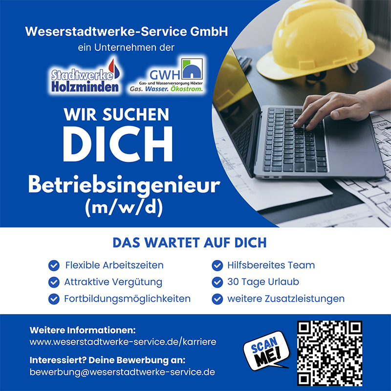 Betriebsingenieur/in (m/w/d) - Weserstadtwerke Service GmbH