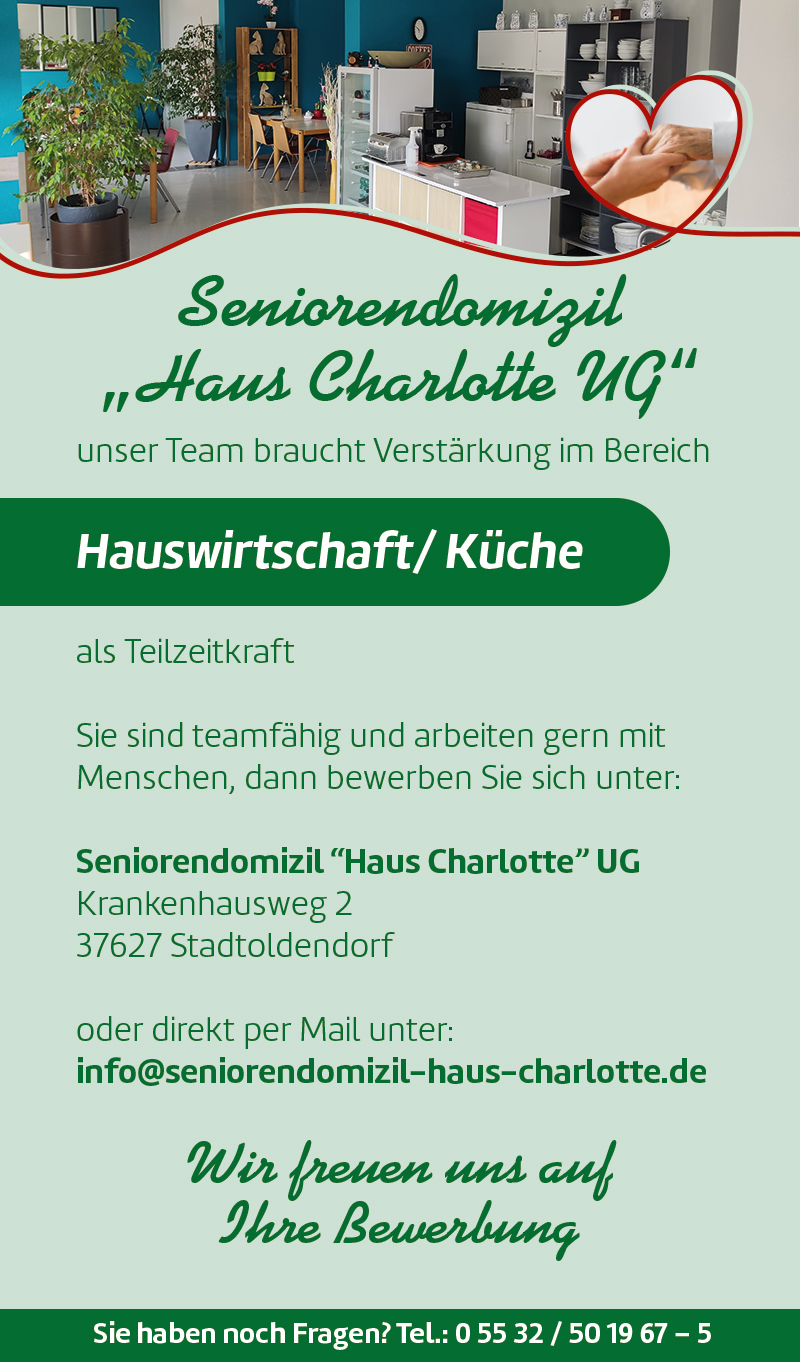 Hauswirtschaft / Küche - (m/w/d) Seniorendomizil 