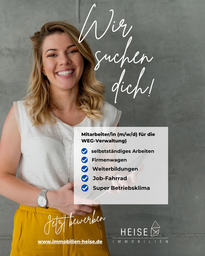 Mitarbeiter/in (m/w/d) für die WEG-Verwaltung - Heise Immobilien 