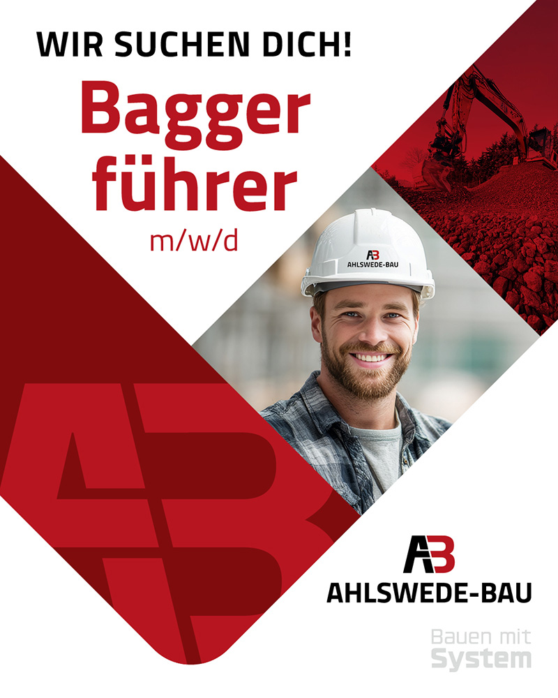 Baggerführer (m/w/d) - Ahlswede Bau 