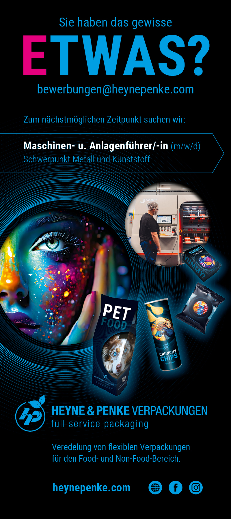 Maschinen- u. Anlagenführer/-in (m/w/d) - HEYNE & PENKE VERPACKUNGEN