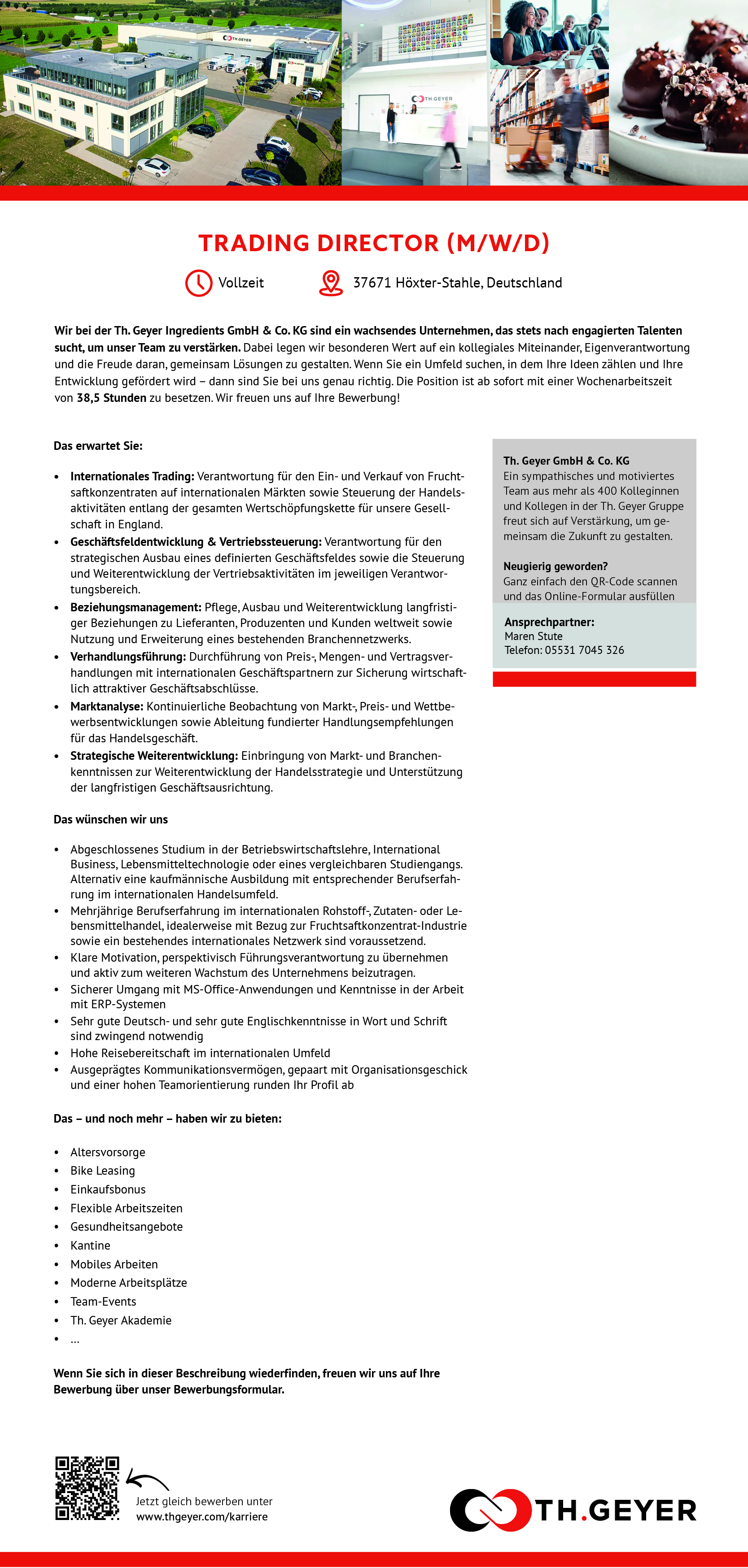 Trading Director (m/w/d) - TH.GEYER Höxter-Stahle